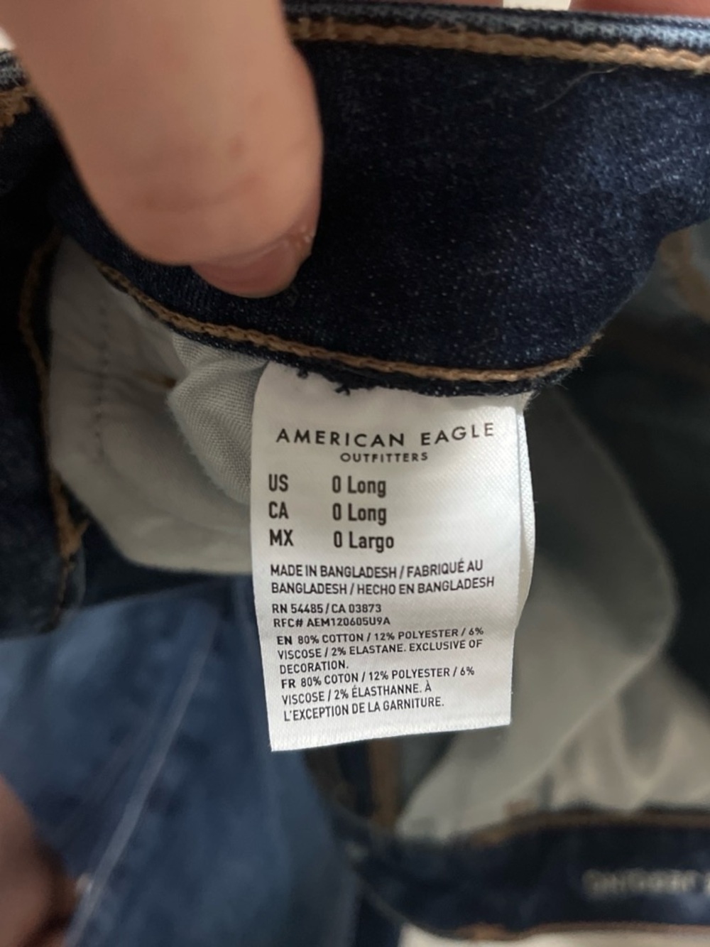 American Eagle Outfitters Women’s Next Level Stretch Dark Wash Skinny Jeans Size